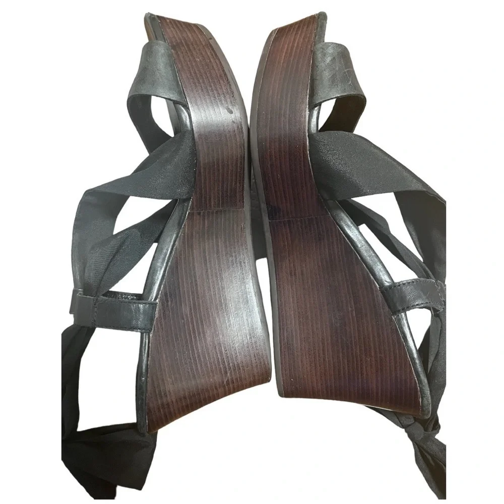 Ugg Strappy Wooden Wedge Sandals